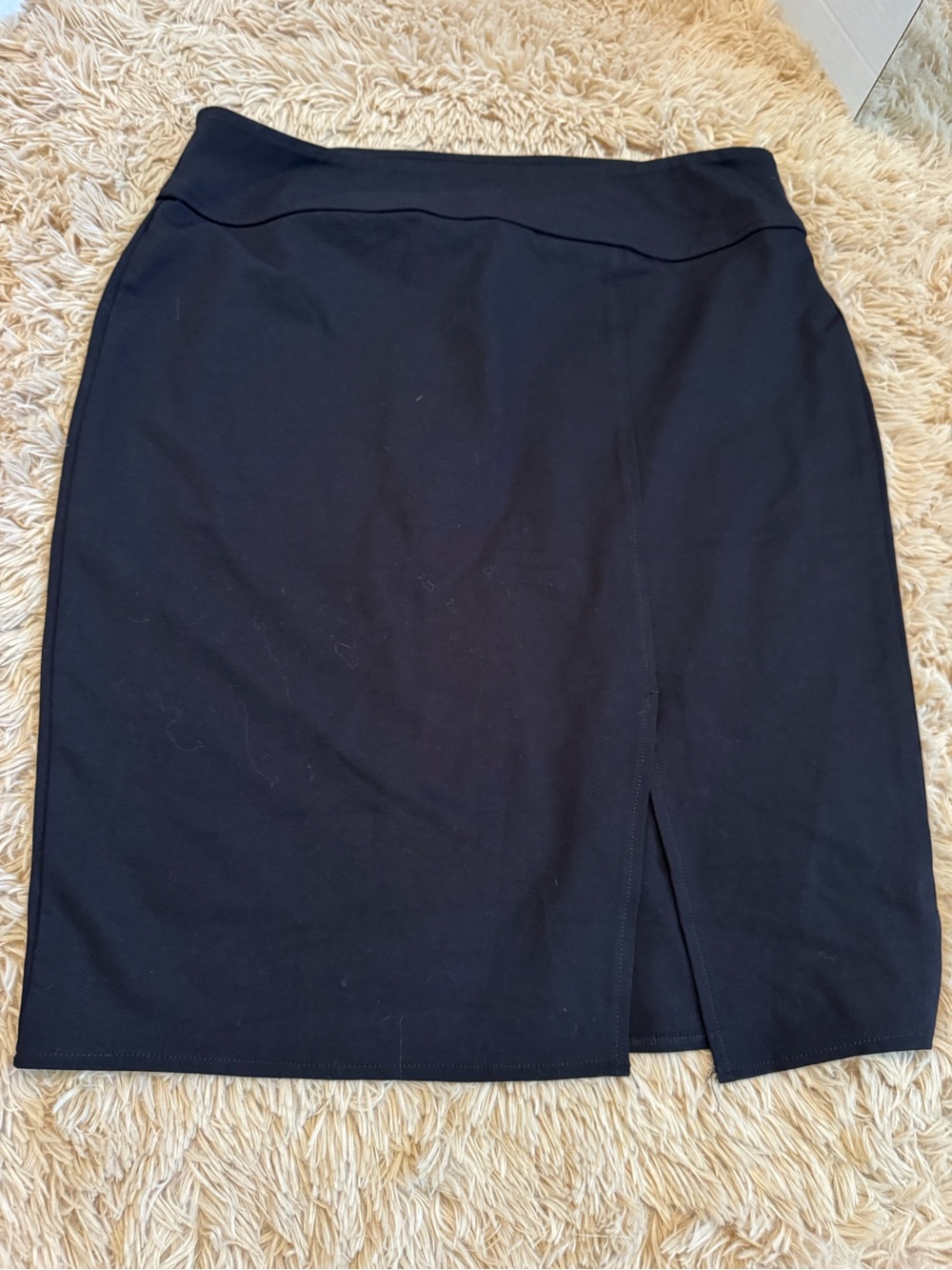 Worthington Black Pencil Skirt with Front Slit